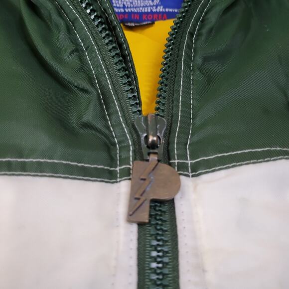 Men’s Vintage NFL Pro Player Green Bay Packers Full Zip Puffer Jacket Size XL - Picture 12 of 16